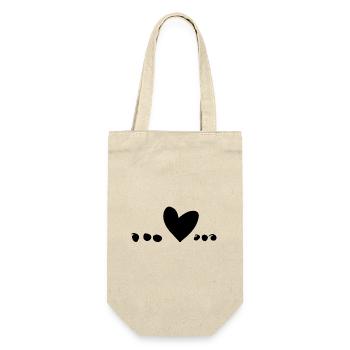 Points, Coeur, Symbole, Amour - Sac à bouteille - nature - Devant
