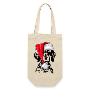 Père Noël allemand à poil court Joyeux Noël Wilsigns - Sac à bouteille - nature - Devant