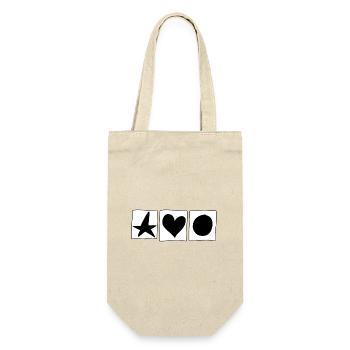 Star Circle Heart Square Symbol Shape Colorful - Gift Bag for Bottles - nature - Front