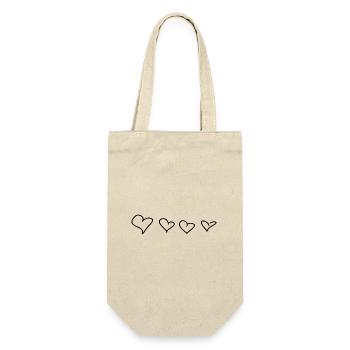 Quatre coeurs symbole amour - Sac à bouteille - nature - Devant