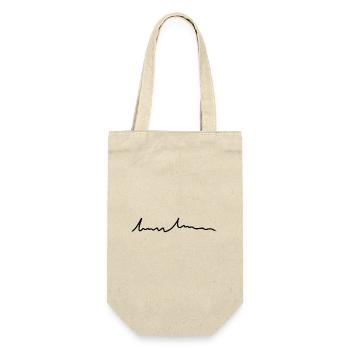 Line Font Text Grass - Gift Bag for Bottles - nature - Front