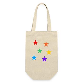 Stars Rainbow LGBTQ subtle gay pride - Gift Bag for Bottles - nature - Front
