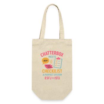ESFJ × ISTJ – Chatterbox meets checklist - Gift Bag for Bottles - nature - Front