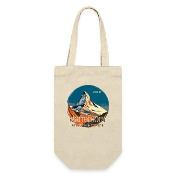 Matterhorn Zermatt souvenir hiking coordinates - Gift Bag for Bottles - nature - Front