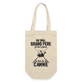 A real Fisherman Grandfather - Gift Bag for Bottles - nature - Front