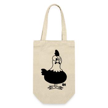 Chicken - Hen - Gift Bag for Bottles - nature - Front
