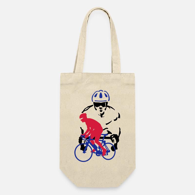 Rennrad - Geschenkbeutel für Flaschen - Natur