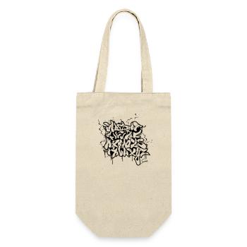 GRAFFITI ALPHABET - Gift Bag for Bottles - nature - Front