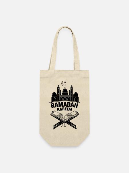 Koran Ramadan Kareem - Geschenkbeutel für Flaschen - Natur