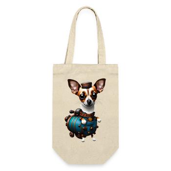 Steampunk Chihuahua - Gift Bag for Bottles - nature - Front