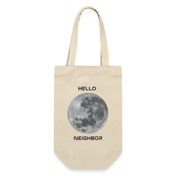 Greetings to our nearest sky object - the moon! - Gift Bag for Bottles - nature - Front