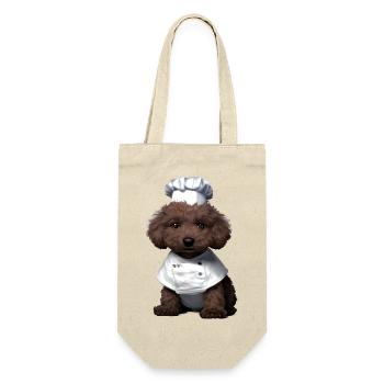 Caniche Restaurateur Chien Propriétaire Chien Amour Caniche Chiot - Sac à bouteille - nature - Devant