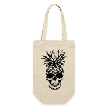 Ananas - Geschenkbeutel für Flaschen - Natur - Vorne