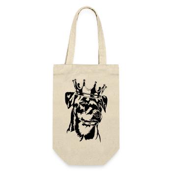 German Hunting Terrier Krone Dog Dogs Wilsigns - Gift Bag for Bottles - nature - Front