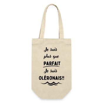 Je suis plus que parfait , je suis Oléronais - Sac à bouteille - nature - Devant