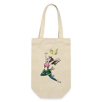 Grimpeur volant avec oiseau - Sac à bouteille - nature - Devant