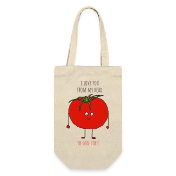 I love you from my head to-ma-toes - Veggie lover - Gift Bag for Bottles - nature - Front