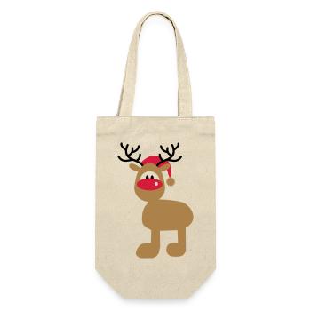Christmas - Gift Bag for Bottles - nature - Front