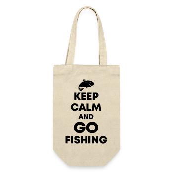 Angler Saying Fishing Fisherman Gift Idea - Gift Bag for Bottles - nature - Front