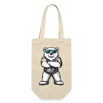Polar Bear Comic - Gift Bag for Bottles - nature - Front
