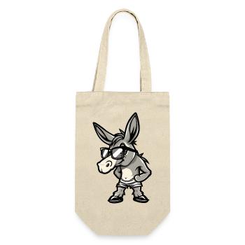 Donkey Comic Cool - Gift Bag for Bottles - nature - Front