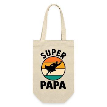 Père Papa Super-héros - Sac à bouteille - nature - Devant