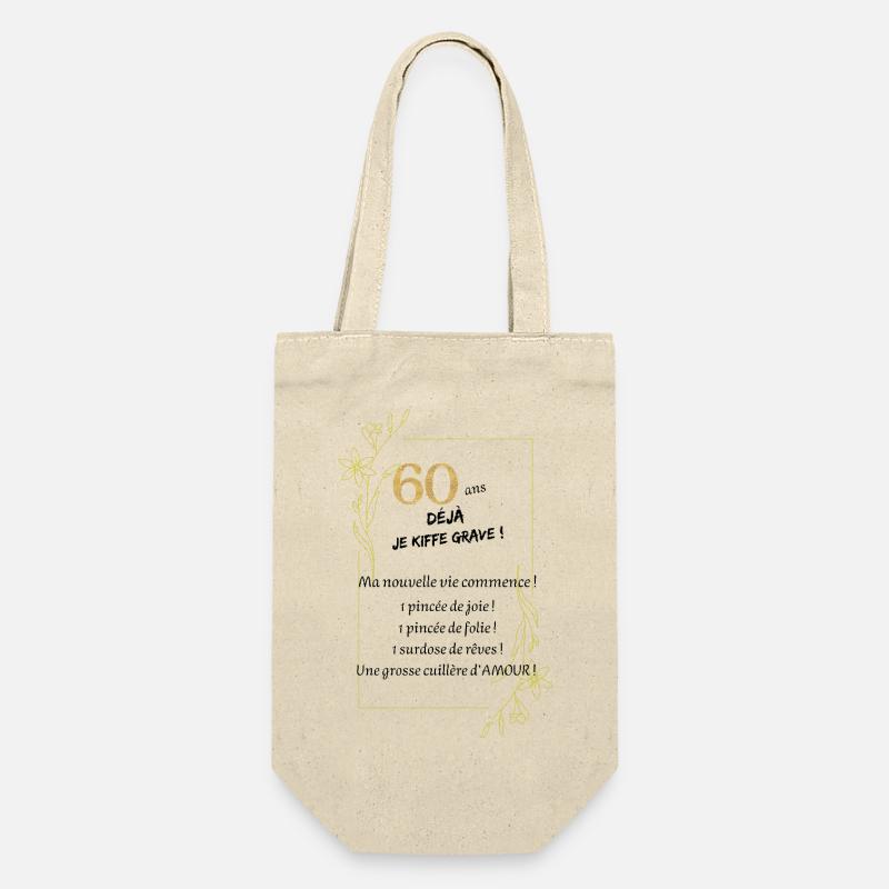 60 ans déjà ! - Sac à bouteille - nature
