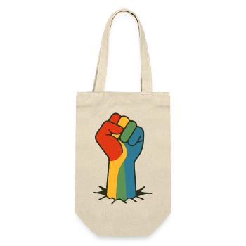 Poing arc-en-ciel PRO PLONGEURS | LGBTQR+ - Sac à bouteille - nature - Devant