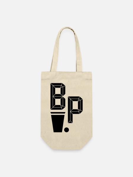 Beer Pong Logo2 - Geschenkbeutel für Flaschen - Natur