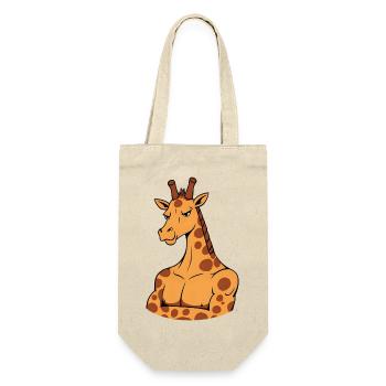 Girafe avec des muscles - Funny Comic Animal Fitness - Sac à bouteille - nature - Devant