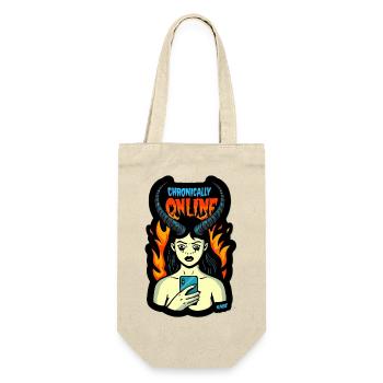 Chronically Online Inferno Maiden - Gift Bag for Bottles - nature - Front