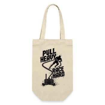 Sled Pull Fitness Race - Geschenkbeutel für Flaschen - Natur - Vorne