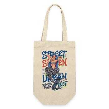 Street Siren Urban Mermaid Graffiti Streetwear Art - Gift Bag for Bottles - nature - Front