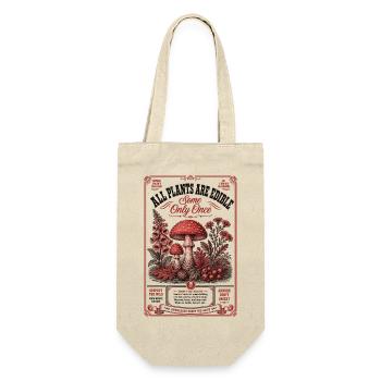Urban Gardening Plants Are Edible Some Only Once - Gift Bag for Bottles - nature - Front