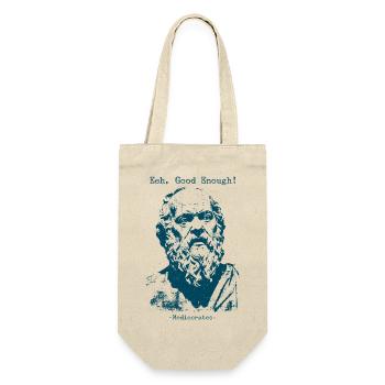 Eeh Good Enough - Mediocrates - Gift Bag for Bottles - nature - Front