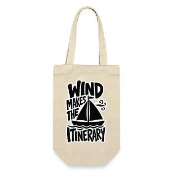 Segeln – Wind Makes the Itinerary - Geschenkbeutel für Flaschen - Natur - Vorne