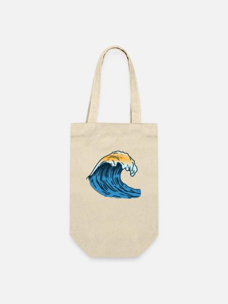 Beautiful wave - Gift Bag for Bottles - nature