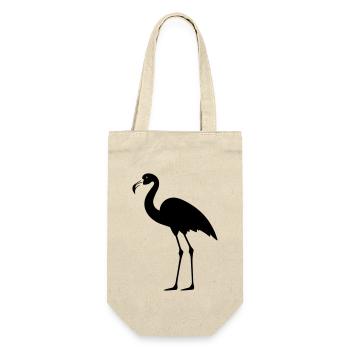 Flamingo - Gift Bag for Bottles - nature - Front