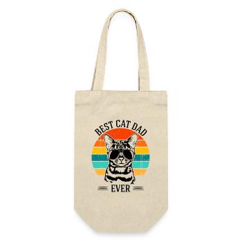 Best Cat Dad Bengal Cat Bengalkatze Katze Wilsigns - Gift Bag for Bottles - nature - Front
