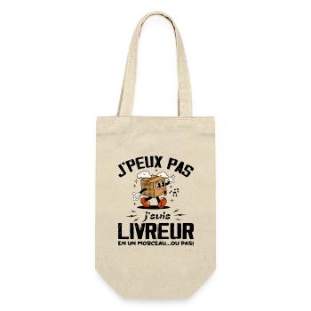 I can't I'm a delivery guy - Gift Bag for Bottles - nature - Front