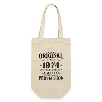 Original depuis 1974 Vintage cadeau d’anniversaire - Sac à bouteille - nature - Devant