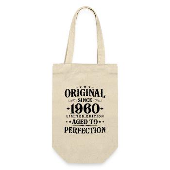 Cadeau d’anniversaire vintage vintage original des années 1960 - Sac à bouteille - nature - Devant