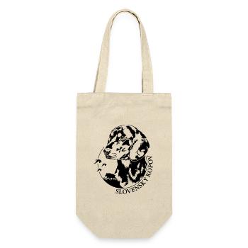 Slovensky Kopov Portrait Hunde Jagdhund Wilsigns - Geschenkbeutel für Flaschen - Natur - Vorne