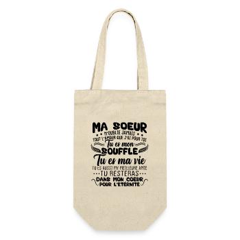 Ma Soeur n'oublie jamais tout l'amour Humour - Sac à bouteille - nature - Devant