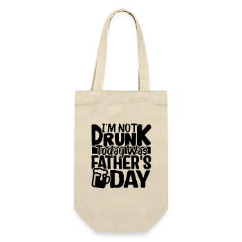 Humour papa cadeau pour fête des pères - Sac à bouteille - nature - Devant