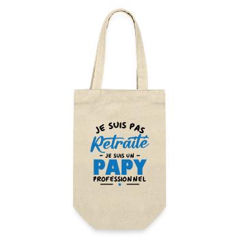 Je suis Pas Retraité je suis un Papy Professionnel - Sac à bouteille - nature - Devant