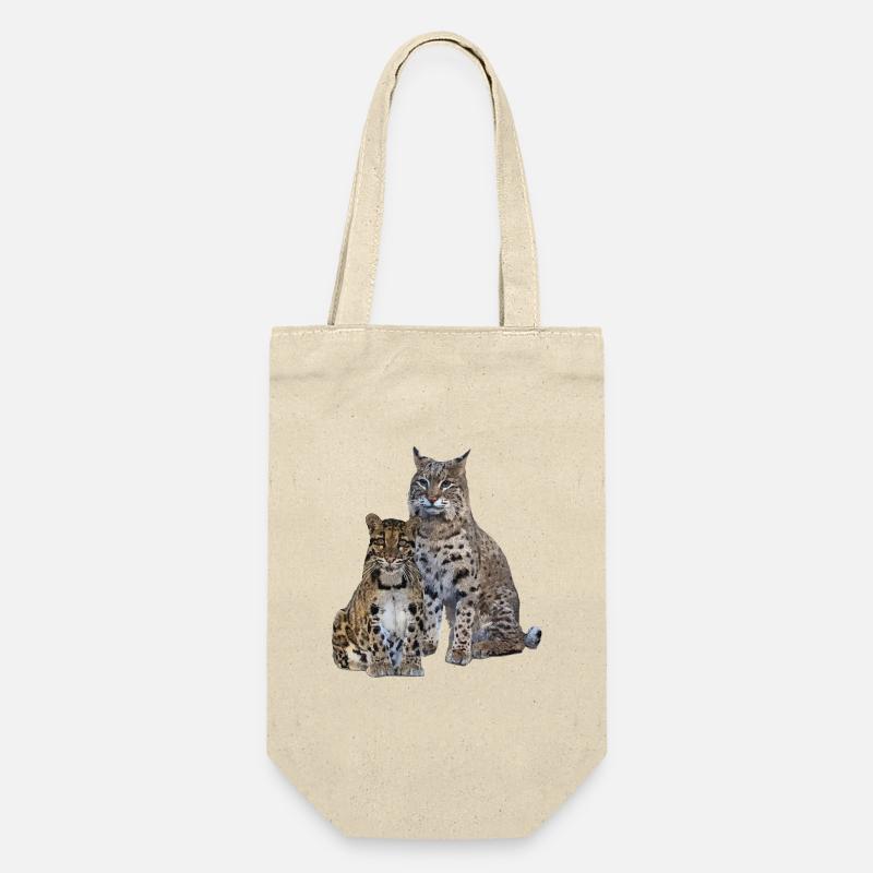 Nebelparder und Luchs - Geschenkbeutel für Flaschen - Natur