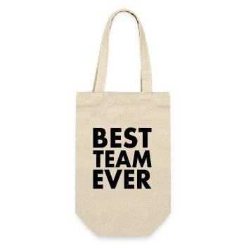 Best team ever - Geschenkbeutel für Flaschen - Natur - Vorne
