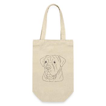 Cane Corso - Geschenkbeutel für Flaschen - Natur - Vorne