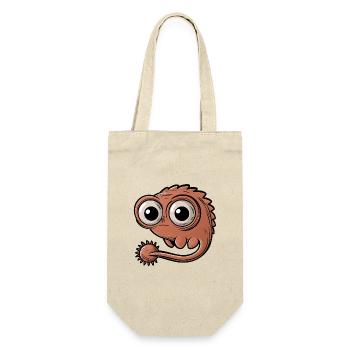 Drôle de petit monstre avec de grands yeux - Sac à bouteille - nature - Devant